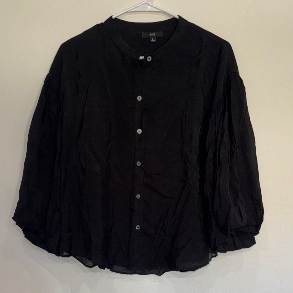 Fate Black Button Down Shirt